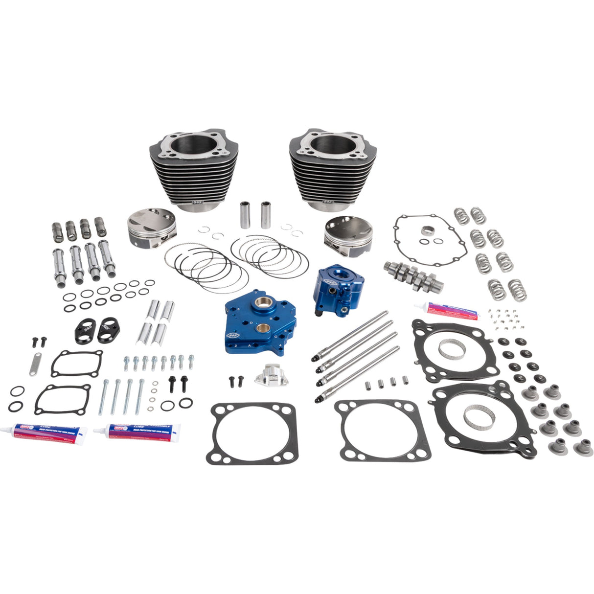 S&S CYCLE 0904-0220 310-1388A 132" Power Package Performance Kit 132" Power Package - Oil Cooled - 496 Chain Drive -