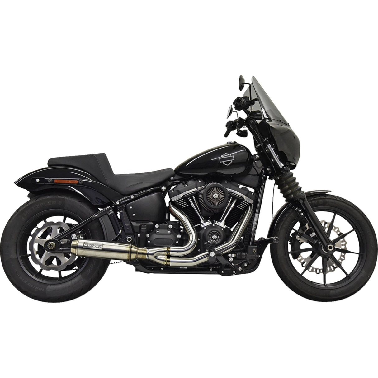 Bassani Xhaust 2-Into-1 Exhaust System - 1S77SSE For Harley Softail 2018-2024