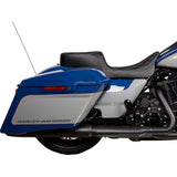 DRAG SPECIALTIES SEATS 0801-1492 Performance Predator 2-Up Seat Predator 2-Up Seat - Vinyl - Double Diamond Silver Stitch - w/o Backrest - FL '08-'23