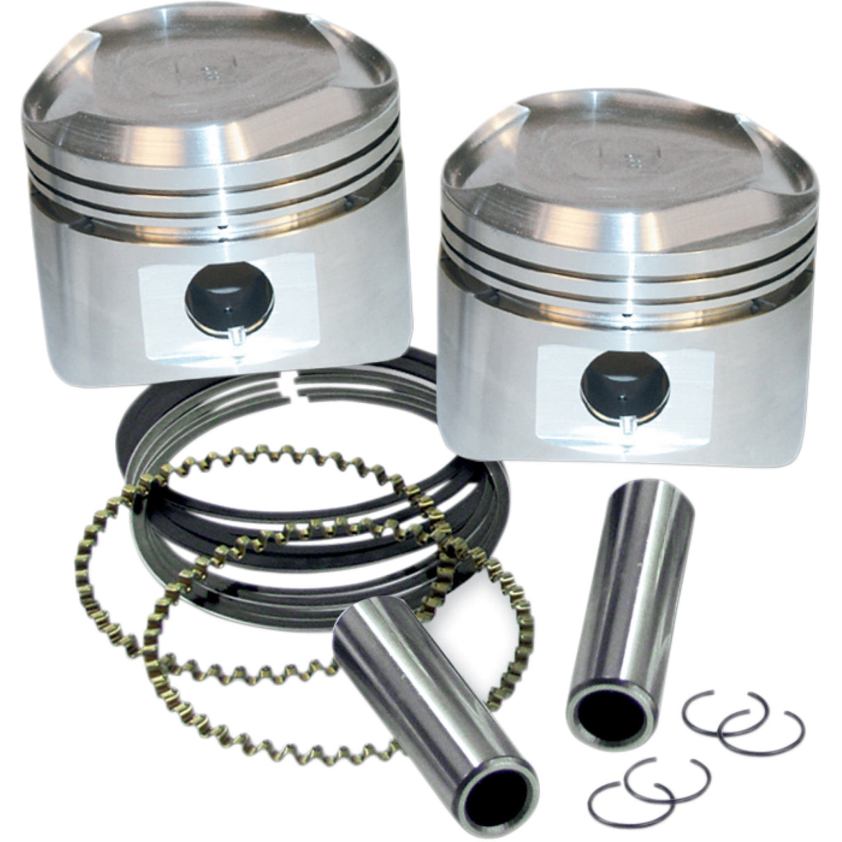 S&S CYCLE 0910-0008 92-2028 Super Stock™ Cylinder Heads - Replacement Pistons with Rings