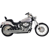 Cobra Speedster 2-Into-2 Exhaust System - 6951T For Harley Softail 1999-2011