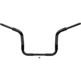 FAT Baggers INC. 1-1/2" EZ Install Rounded Top Handlebar 12" Black - 803012-B For Harley Touring 2014-2020