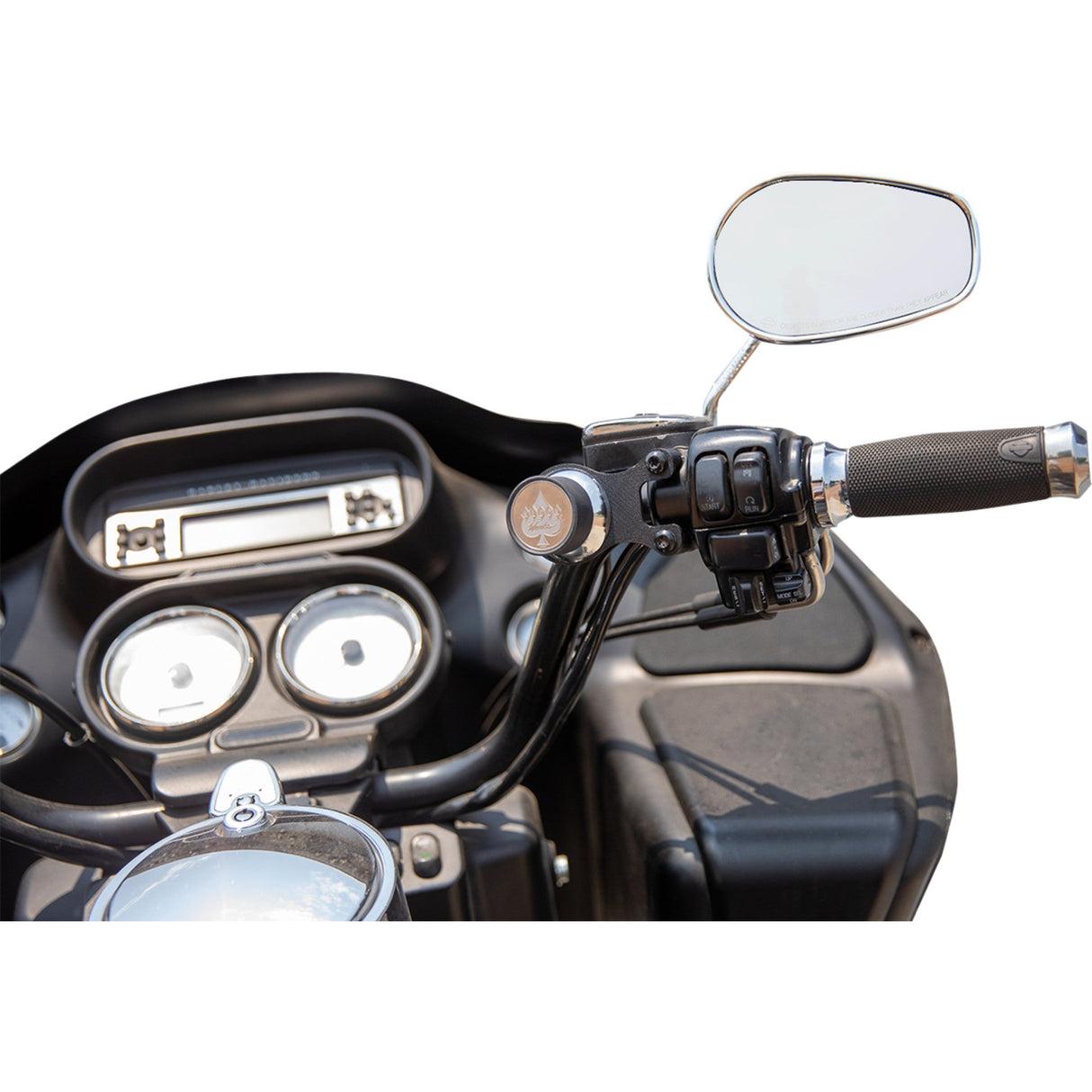 Klock Werks iOmounts™ Device Mount Handlebar Mount Chrome - KWD-01-0605-C For Harley Motorcycles 1996-2026