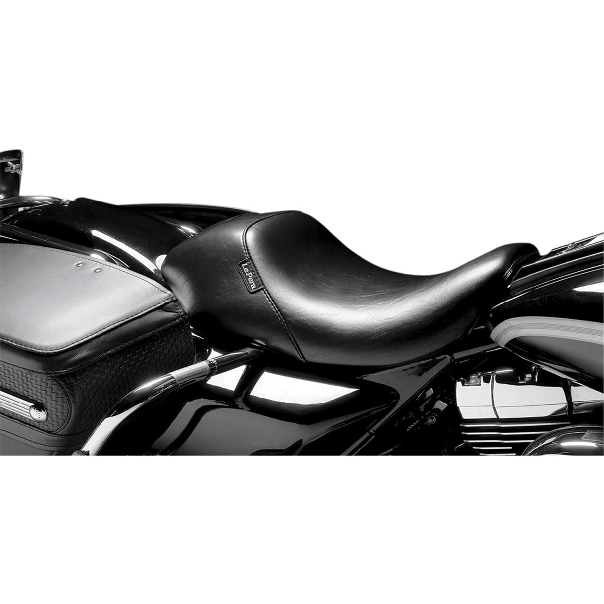 LePera Bare Bones Up-Front Solo Seat Black - LKU-005 For Harley Touring 2008-2023
