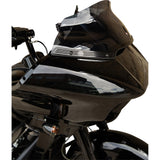 Klock Werks Flare® Series Windshield Trim Logo Black With Contrast Logo - KWW-01-0574 For Harley Road Glide 2015-2025