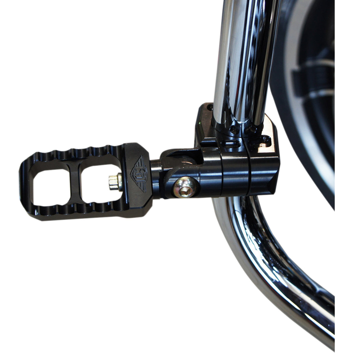JOKER MACHINE 1624-0311 08-643-1B Highway Peg Mounts - Black - 1.25"