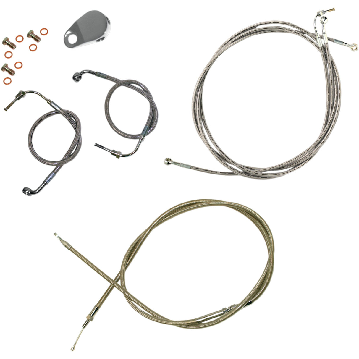 La Choppers Standard Cable Kit - LA-8050KT-19 For Harley Road Glide 2008-2013
