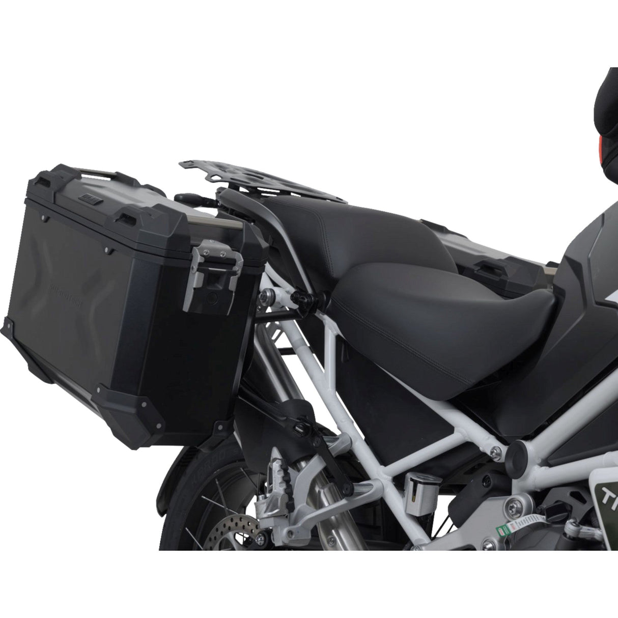 SW-MOTECH 3580-0375 KFT.11.905.70102/B TRAX ADV Aluminum Case System black - triumph tiger explorer1200 '22-'24
