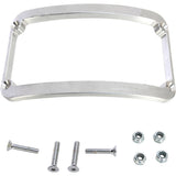 KLOCK WERKS 2030-0230 KWS-01-0082 WFB™ Benchmark Stretched Rear Fender License Plate Frame - Raw