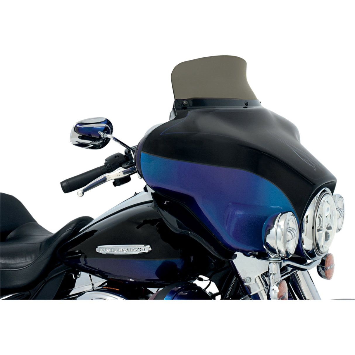 MEMPHIS SHADES 2350-0173 MEP8571 Spoiler Replacement Windshield for OE Fairings - 5" - Smoke - FLH