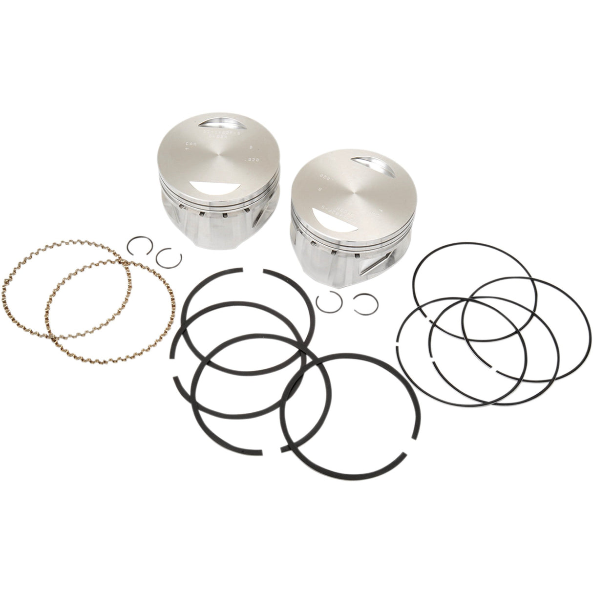 S&S CYCLE 92-1402 92-1402 Piston Kit for S&S Motors - for 100" & 107" Super Sidewinder® - 4.0" - +.020