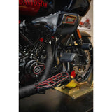 Kodlin USA NXL Floorboards Black With Red Accent - K73253-RL For Harley Motorcycles 1980-2026