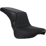 LePera Kickflip Seat — Basketweave Black - LYR-590BW For Harley Softail 2018-2023