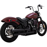 Vance & Hines Eliminator 300 Slip-On Mufflers Black - 46312 For Harley Softail 2018-2025