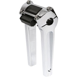 Thrashin Supply CO. Handlebar Risers Straight 8" Gauge Cutout Chrome - TSC-8025-3 For Harley Softail 2018-2025