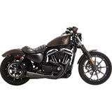 Vance & Hines 2-Into-1 Upsweep PCX™ Exhaust System Stainless Steel Black - 47328 For Harley Sportster 2014-2022
