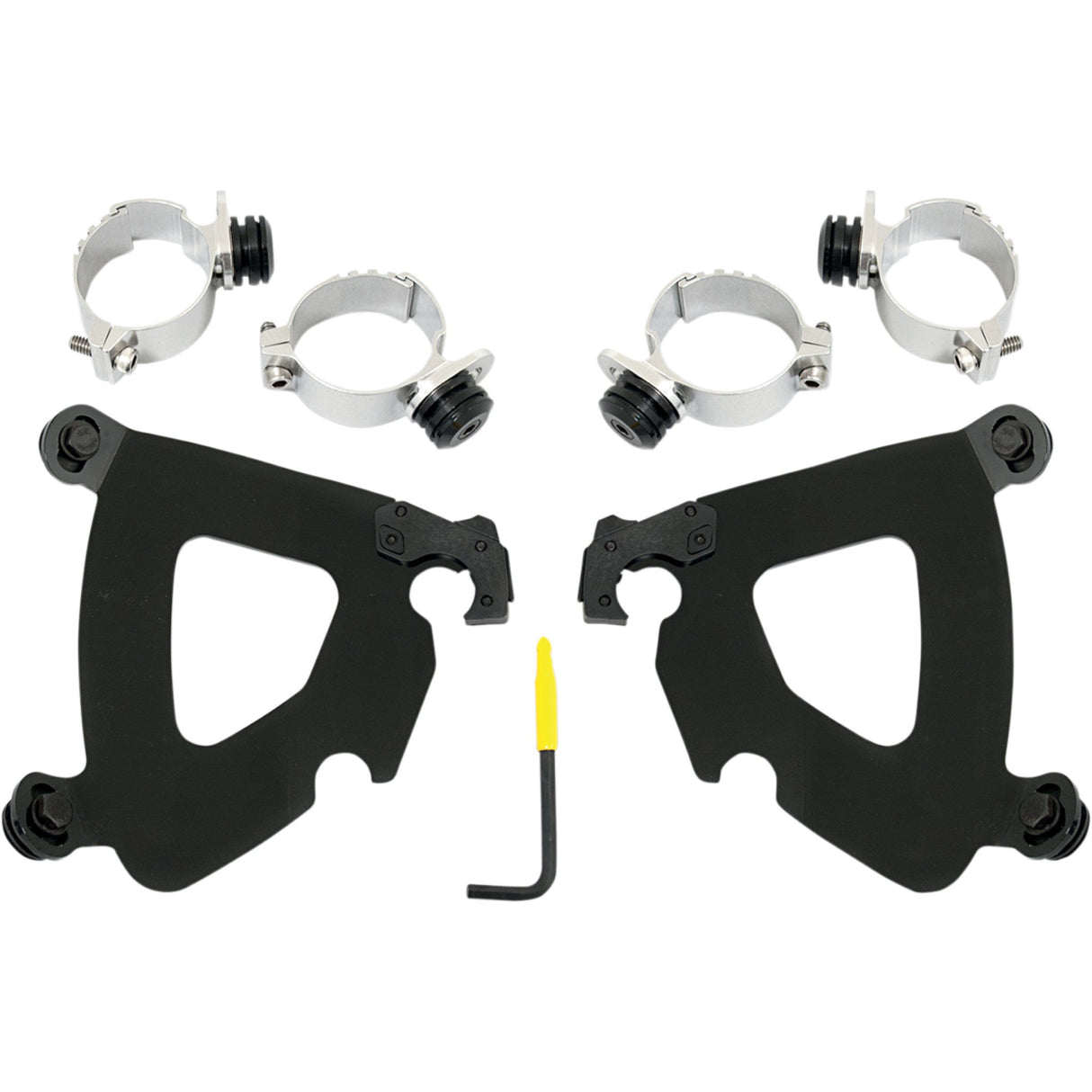 Memphis Shades Gauntlet Mounting Kit - MEB1993 For Harley Street / Super / Dyna / Softail 2006-2025