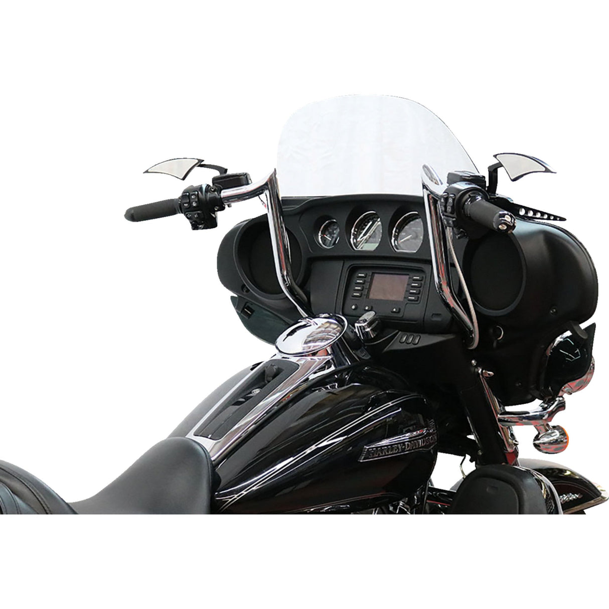 Paul Yaffe Bagger Nation Pre-Wired Handlebar Monkey Bar 12" Chrome - PYO:MBBPW-12 C For Harley Touring 2007-2023