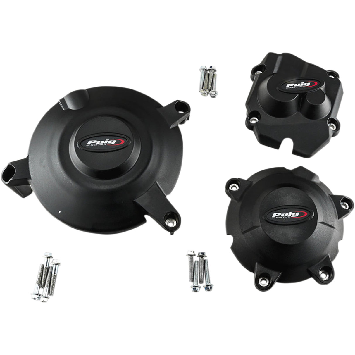 PUIG HI-TECH PARTS 0940-1878 20133N Engine Protective Cover Kit Engine Covers - Kawasaki