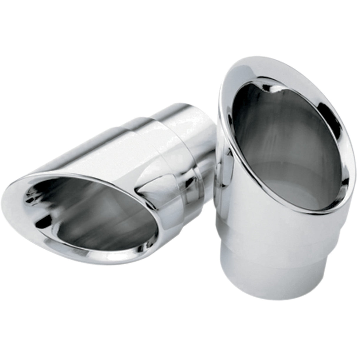 COBRA 1861-0743 PT-1001P Billet Exhaust Tips Tip - Slashdown End Cap