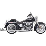 Bassani Xhaust Fishtail Duals 2-Into-2 Exhaust System - 1S66E-36 For Harley Softail 1989-2017