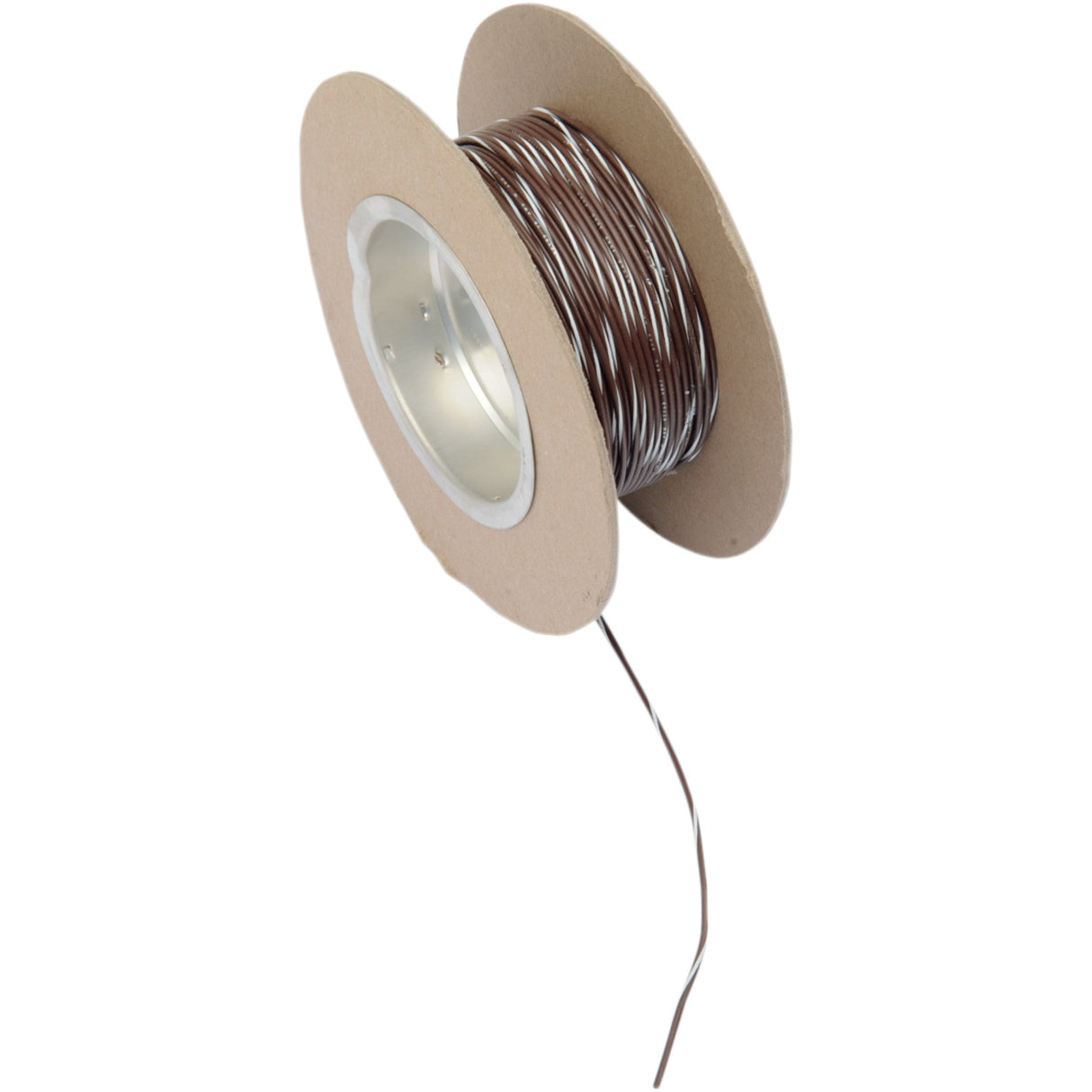 NAMZ 2120-0512 NWR-19-100 OEM Color Wire Spool 100' Wire Spool - 18 Gauge - Brown/White