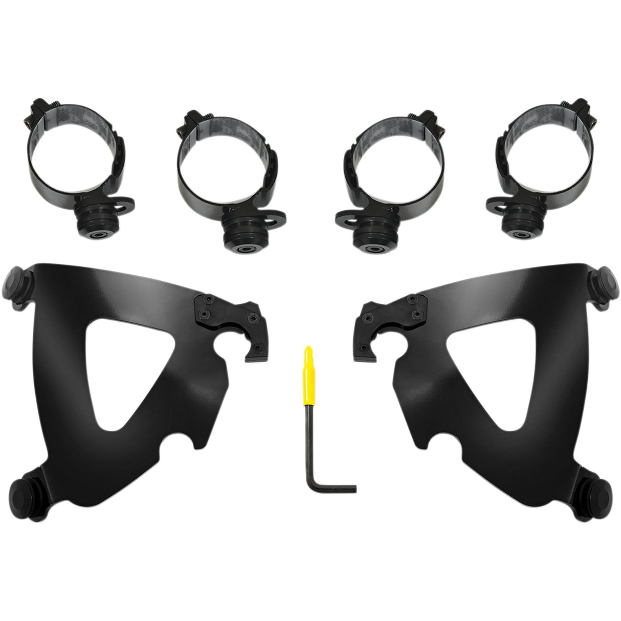 MEMPHIS SHADES 2320-0218 MEB2043 Road Warrior Trigger-Lock Mount Kit - Road Warrior Mounting Kit - Black - FLSB