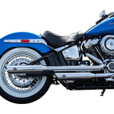 S&S Cycle Slash-Cut Slip-On Mufflers Race Chrome Flhc - 550-0739 For Harley Softail 2018-2022
