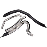 Cobra Short Swept 2-Into-2 Exhaust System - 6230B For Harley Touring 2010-2016
