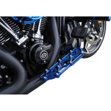 Arlen Ness Diamond Floorboards Driver Blue - 410-055 For Harley Motorcycles 1982-2026