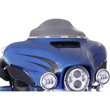Klock Werks Flare® Windshield 6-1/2" Dark Smoke - KWW-01-0199-2014 For Harley Touring 2014-2025