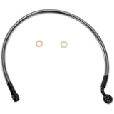 Magnum Shielding Designer Series ABS-Specific Upper Brake Line Kit 10mm-35° 20" Black Pearl - AS47120 For Harley Softail Slim 2018-2021