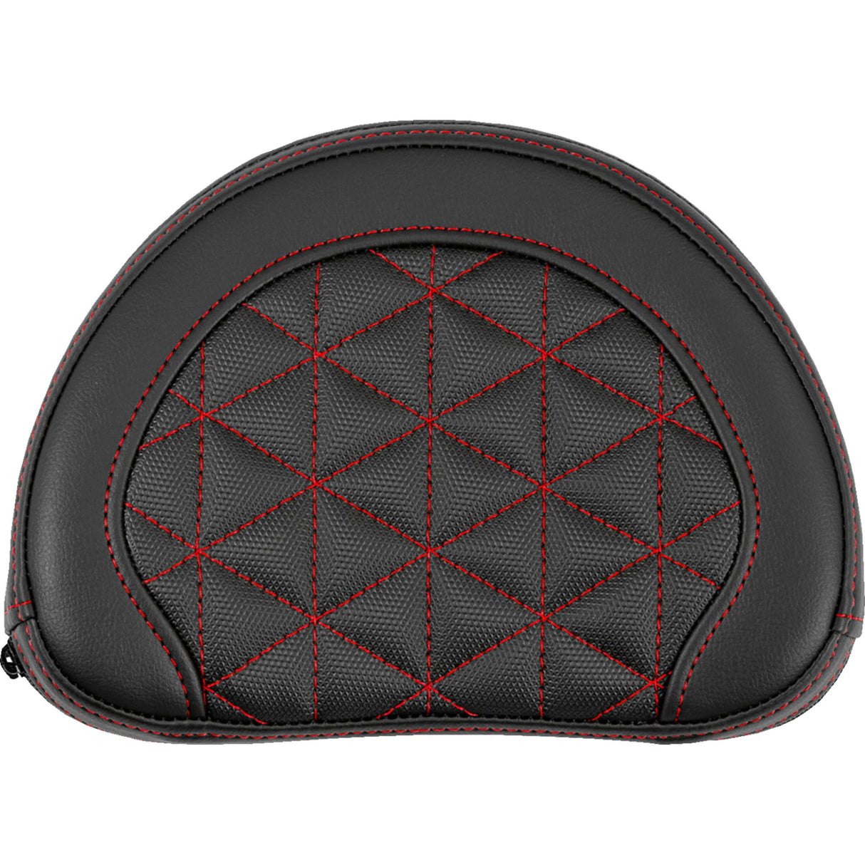 SADDLEMEN 0822-0694 051321104 Contoured Sissy Bar Pad tri-gripper - red stitch