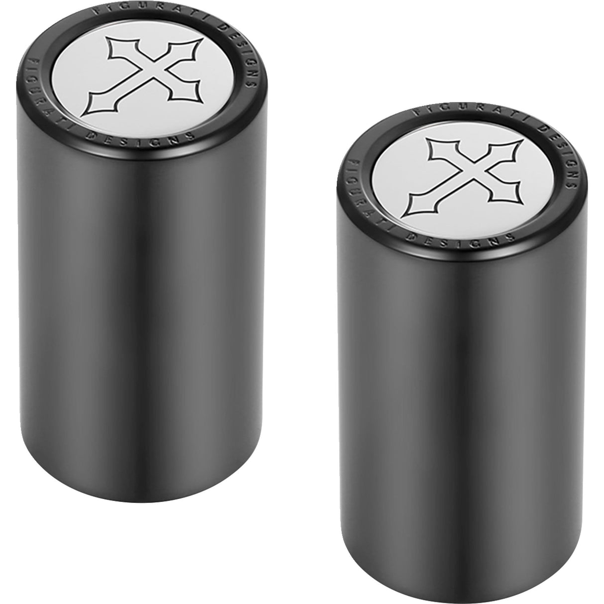 FIGURATI DESIGNS 3550-0348 FD41-DC-2545-BK Docking Covers cross - long - black