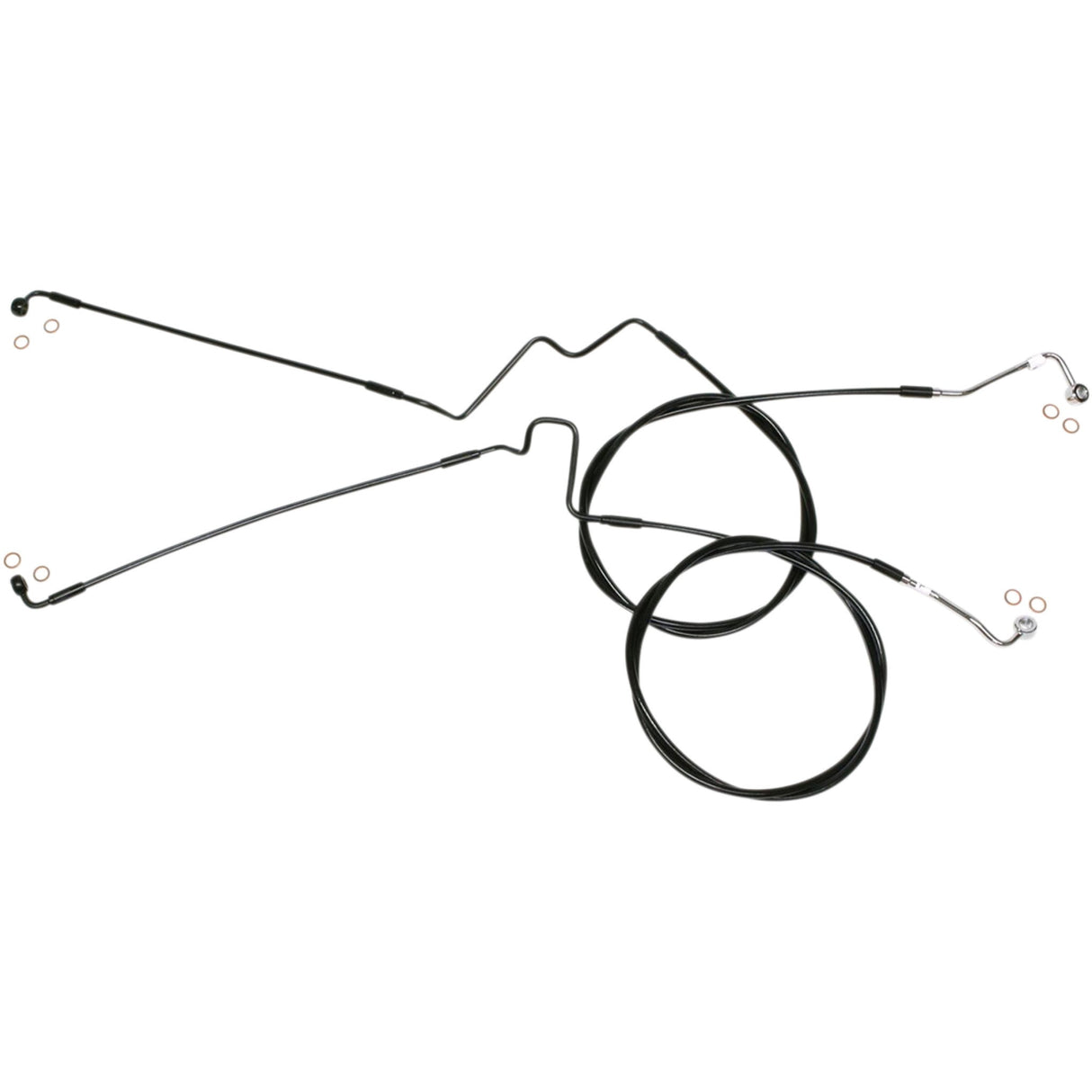 Magnum Shielding XR Lower Brake Line Black ABS - SBB1116-00 For Harley Touring 2014-2023