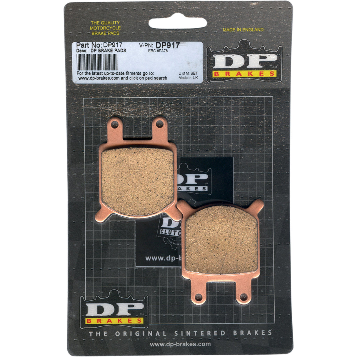 Dp Brakes Brake Pad - DP917 Kawasaki KX 60 / KX 80 / KDX 80 1983-2003