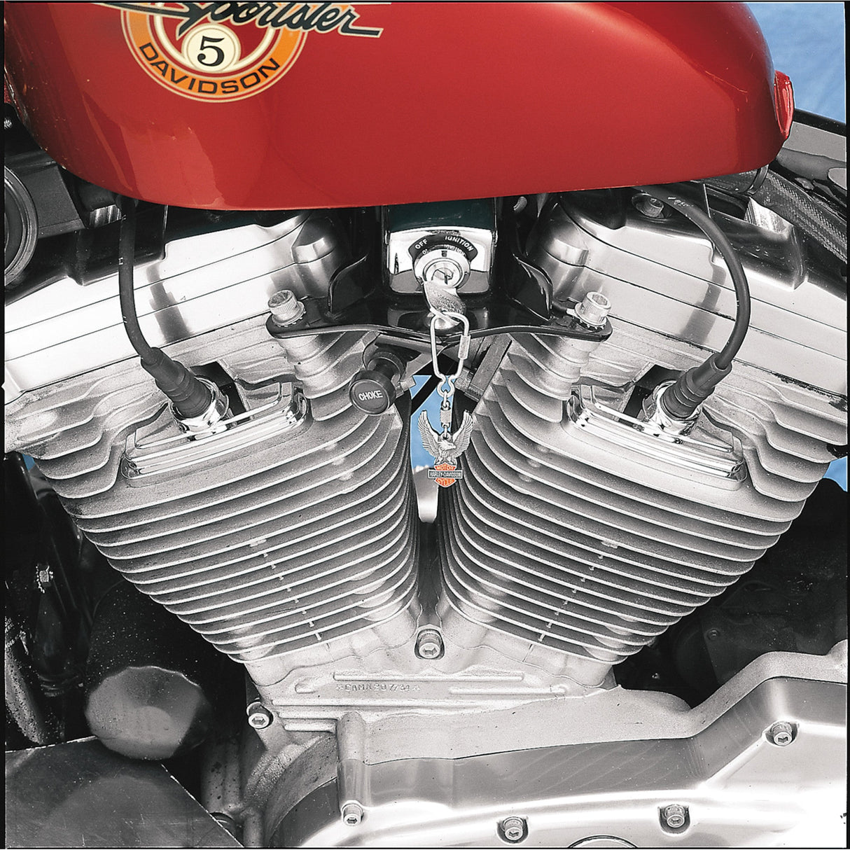 Drag Specialties Chrome Head Bolt Spark Plug Cover — Bolt Cover Chrome For Harley Sportster 1986-2003
