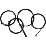 LA CHOPPERS 0662-1179 LA-8059KT2-13M Complete Midnight Braided Handlebar Cable/Brake Line Kit — Standard - 12" - 14" Handlebars - Midnight