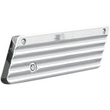 JOKER MACHINE 3501-0431 04-50-1 Finned Saddlebag Latch Covers - Chrome - FL '93-'13