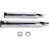Cobra Slip-On Mufflers With Race Pro Tips 3" Chrome - 6053 For Harley Softail 2007-2017