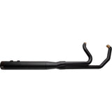 S&S Cycle 2-Into-1 Sidewinder Exhaust System 50 State Black - 550-0772 For Harley Touring 2007-2016