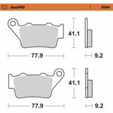 Moto-Master RoadPro Sintered Metal Brake Pads Sintered Series - 403402-PU For Harley Pan America 2021-2023 | KTM Motorcycles 1994-2024