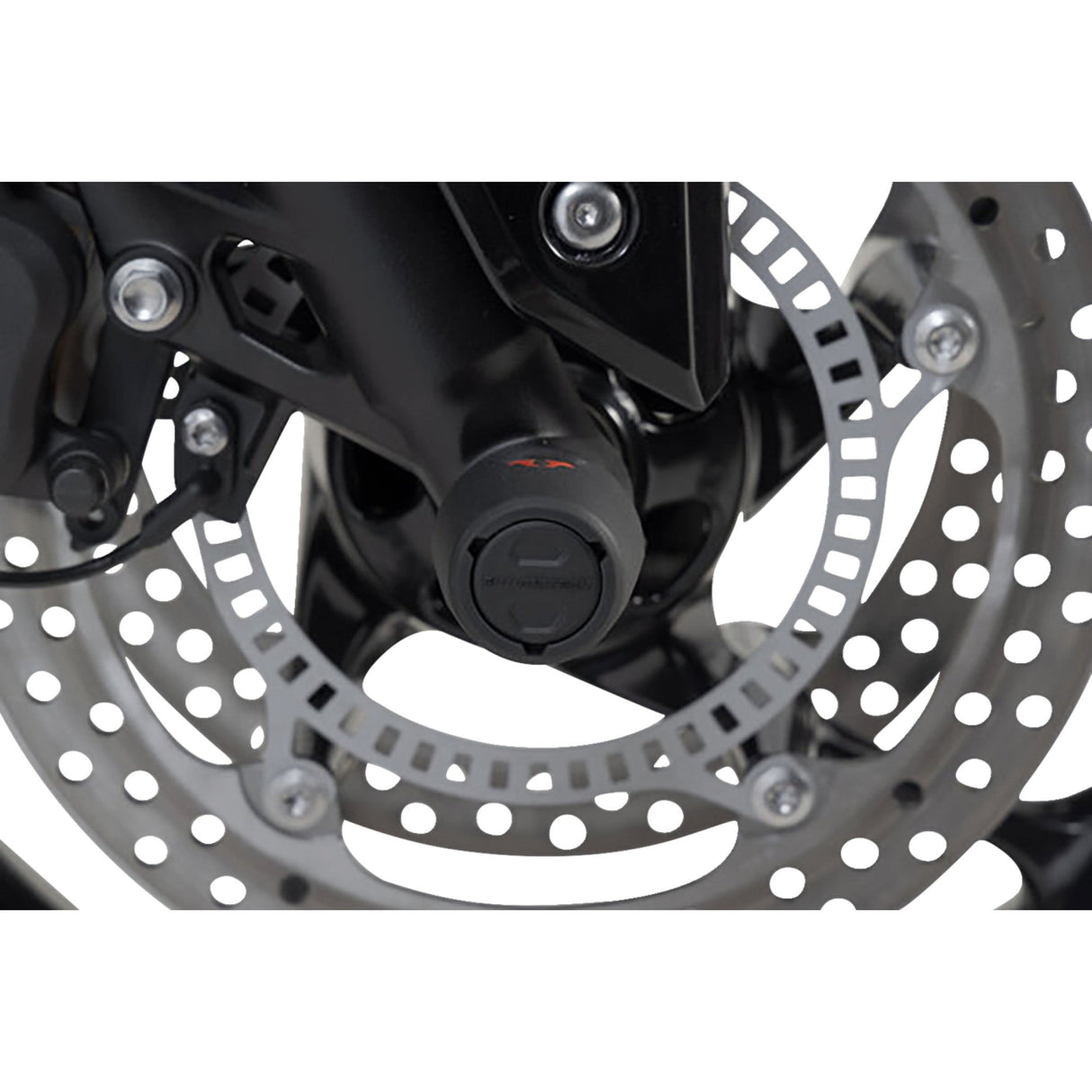 SW-MOTECH 0505-2215 STP.11.176.10501/B Front Axle Slider Axle Sliders - Front - Set - Triumph 660/675/765