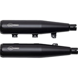 S&S Cycle Grand National Slip-On Mufflers Black Race Only - 4110-266-R For Indian Scout 2019-2023