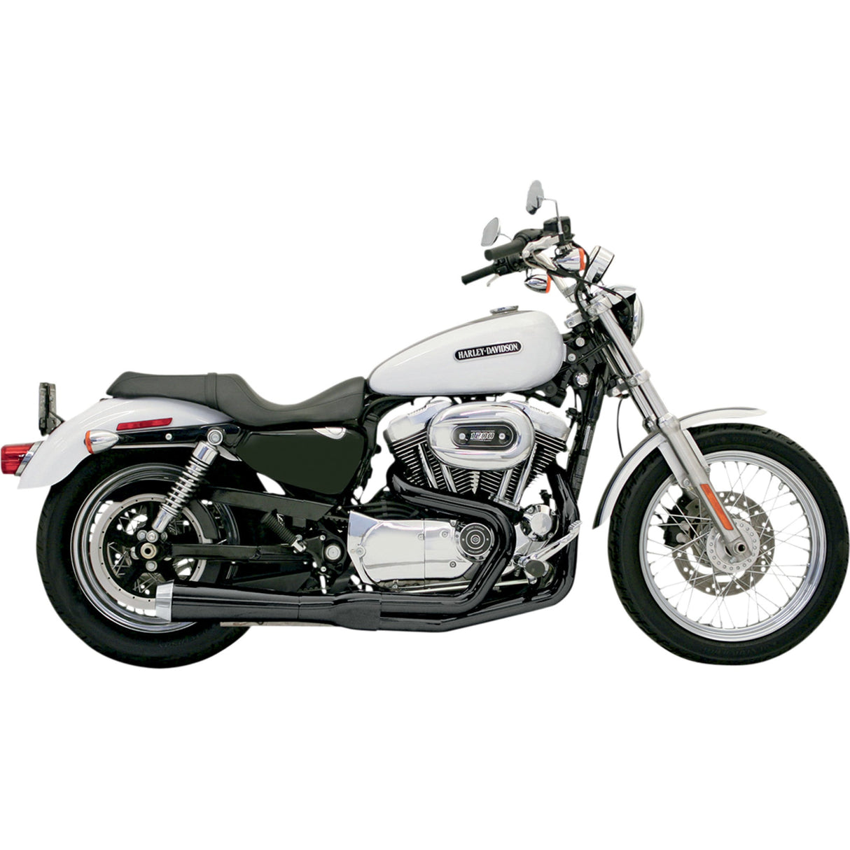 Bassani Xhaust Road Rage 2-Into-1 Exhaust System - 14222J For Harley Sportster 1986-2003