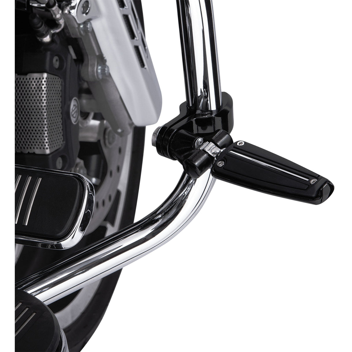 CIRO 1624-0302 60022 Engine Guard Highway Peg Hingeless Mounting Clamp Kit Pinless Clevis Clamp - Black