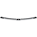Klock Werks Flare® Series Windshield Trim FLW Black Contrast - KWW-01-0361 For Harley Touring 2014-2025