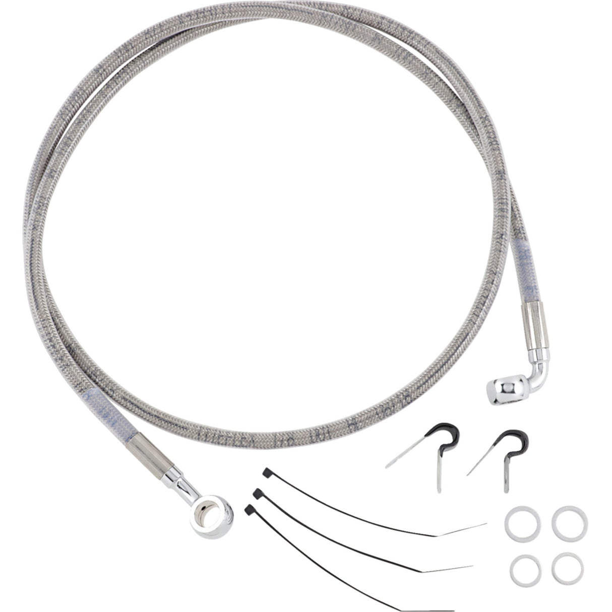 Drag Specialties Brake Line - 1204-2749 For Harley Softail 1995-2003