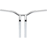 LA CHOPPERS 0601-4944 LA-7338-16 Kage Fighter Welded Bent-Riser Handlebar - One Piece - Bent - 16" - Chrome