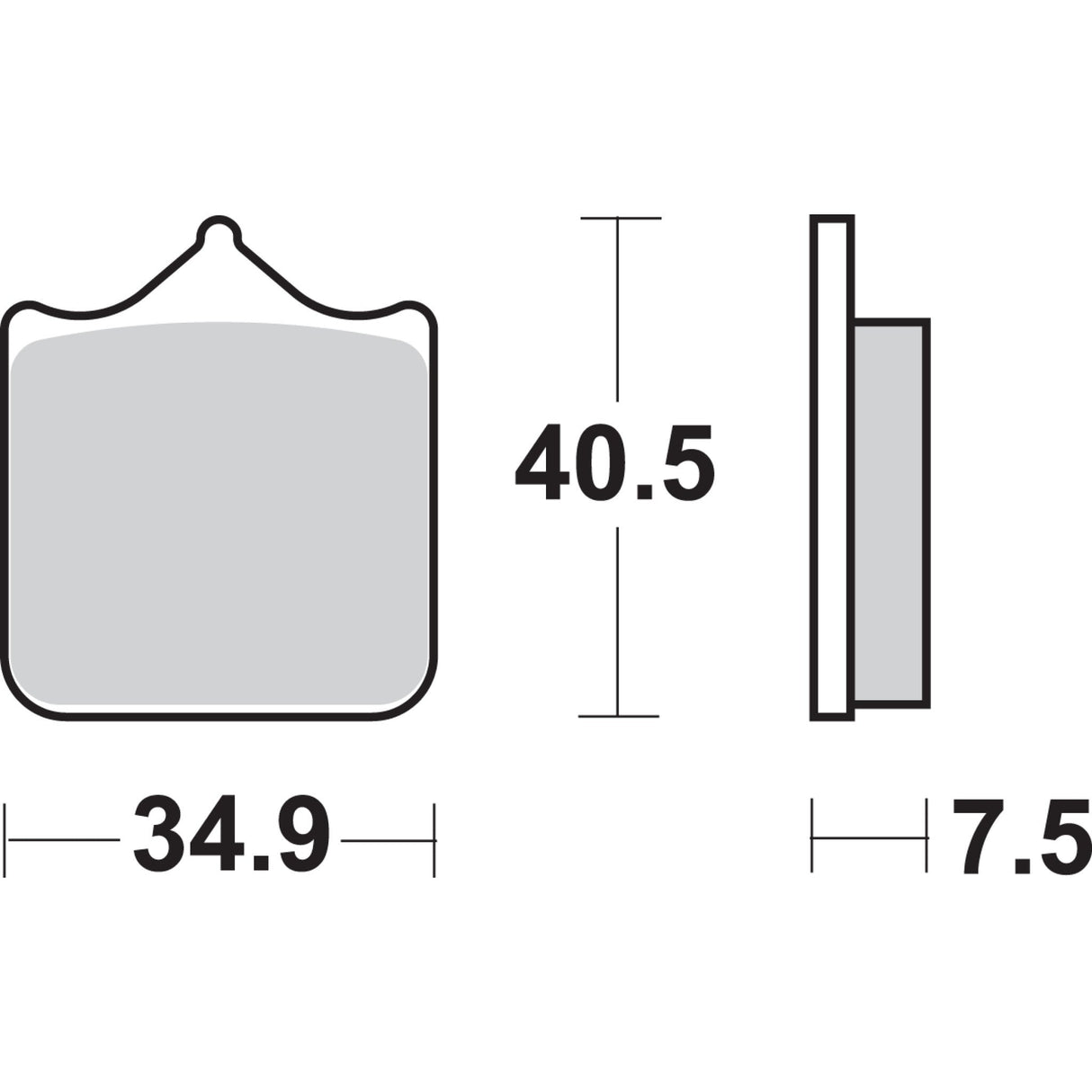 SBS HS Street Excel Sintered Front Brake Pads - 762HS For Ducati Motorcycles 2001-2008 | Mondial 1000 / 1000 Nuda / 1000 Starfighter 2004